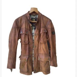 Belstaff men’s vintage cougar leather jacket